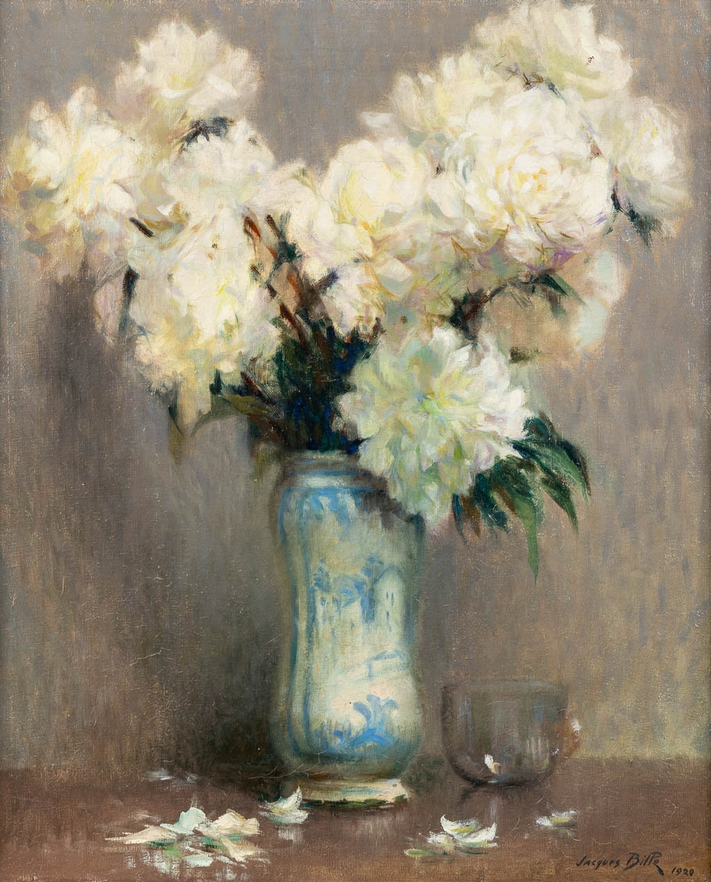 Jacques BILLE (1880-c.1943) 'Bloemen' 1920. (W:50 x H:61 cm)