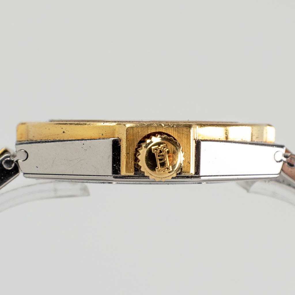Chopard Saint Moritz, een herenpolshorloge, 18kt goud en staal. Doos en papieren. Model 8300. (W:3,7 cm)