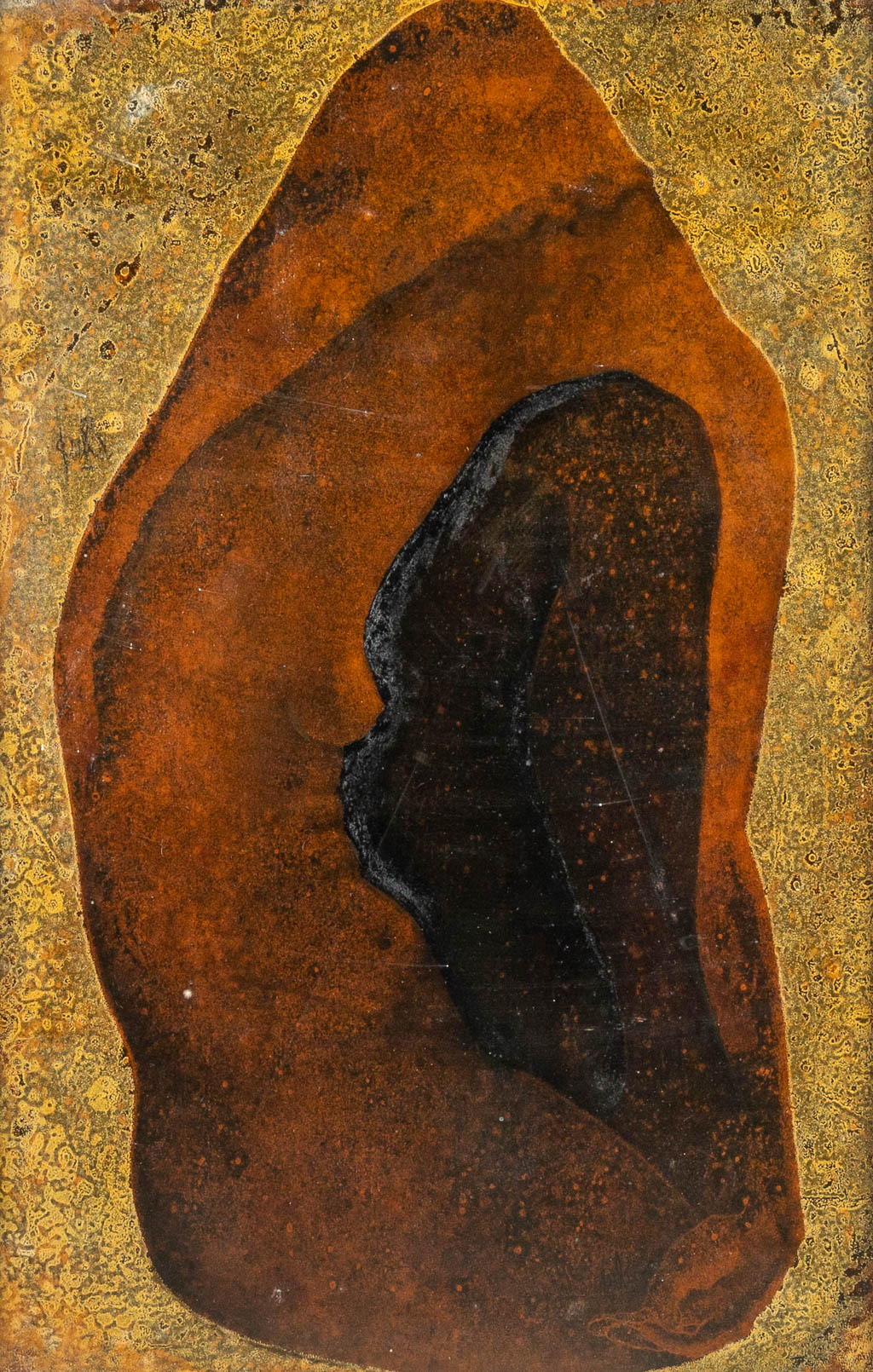 Prim FULLA (1932-2015) 'No title' een mixed media op papier. (56 x 87 cm)