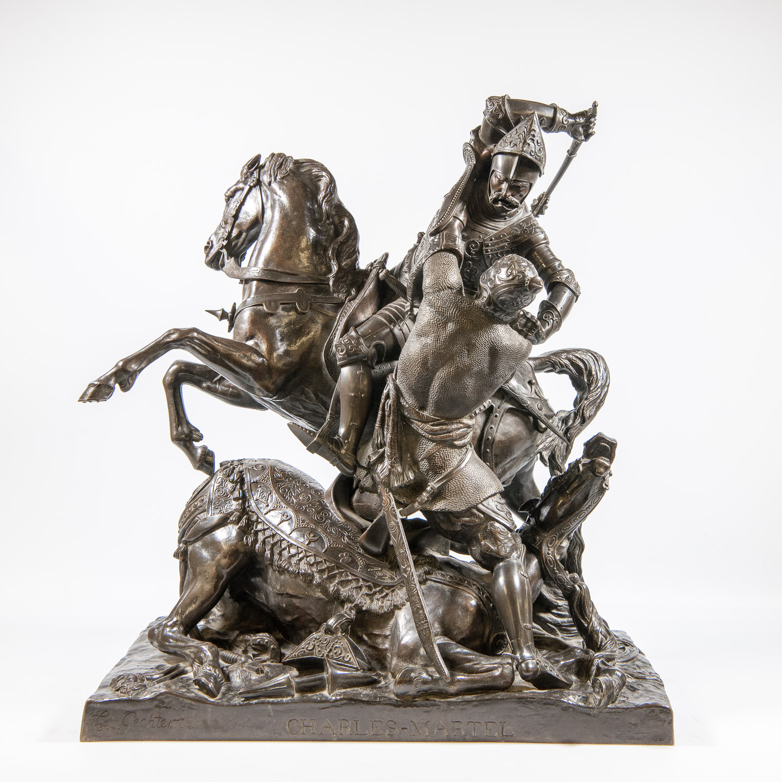 Théodore Gechter (1796-1844) - Charles Martel vs. Abderame | Flanders Auctions